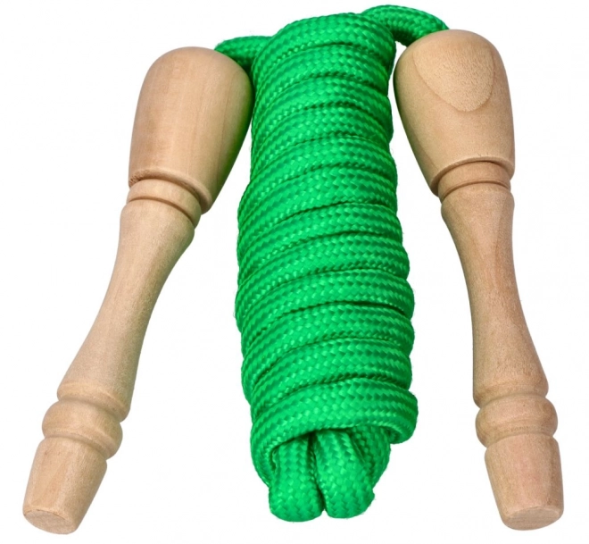 Goki corda per saltare con maniglie in legno 240 cm