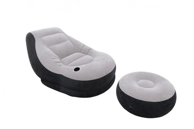 Poltrona Gonfiabile con Poggiapiedi