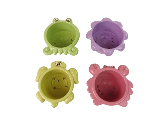 Tazze in plastica animali marini