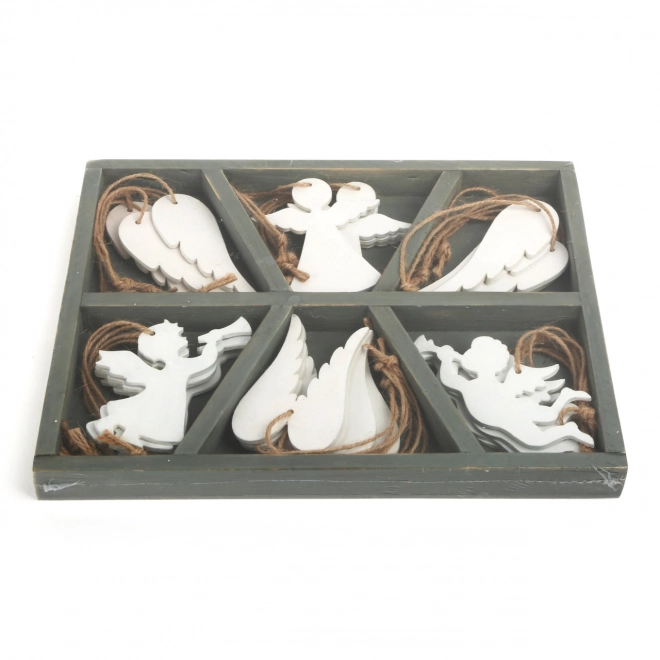 Piccole decorazioni natalizie in legno angelo Small Foot