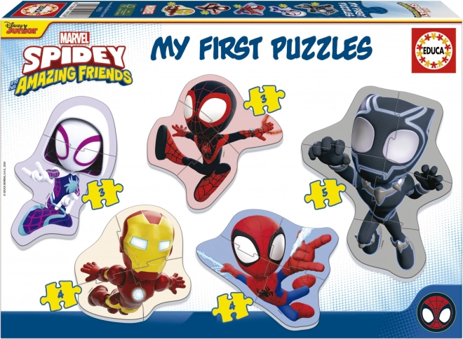 Educa Baby Puzzle Spidey e Suoi Amici 5 in 1