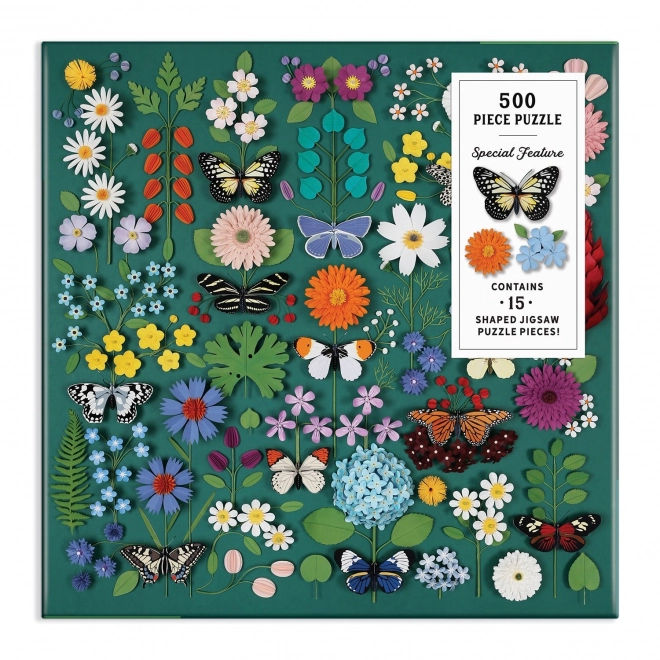 Puzzle Galison giardino botanico delle farfalle 500 pezzi