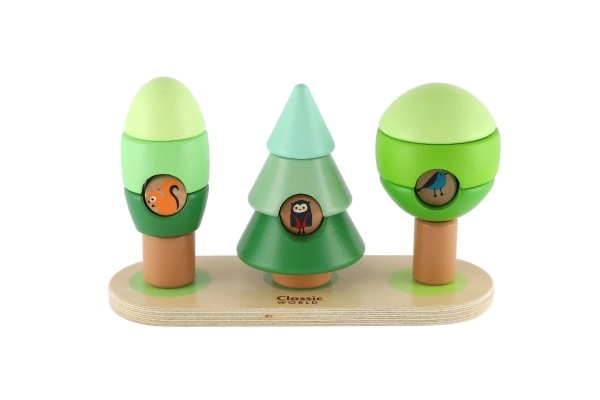 Un bosco pieno di scoperte: 3 alberi e 16 pezzi