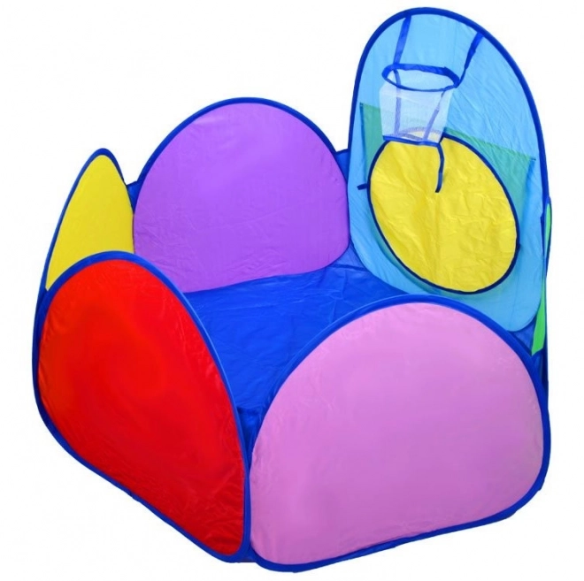 Gioco 3 in 1 con tunnel, casetta e piscina