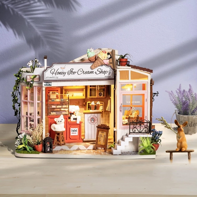 Casa Miniatura Fai da Te Rolife con Gelato al Miele e LED