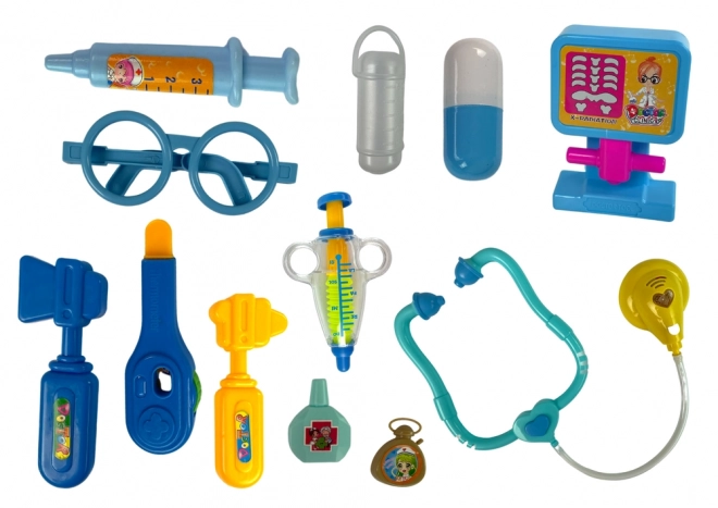 Set da Medico per Bambini con Valigetta Blu e Stetoscopio