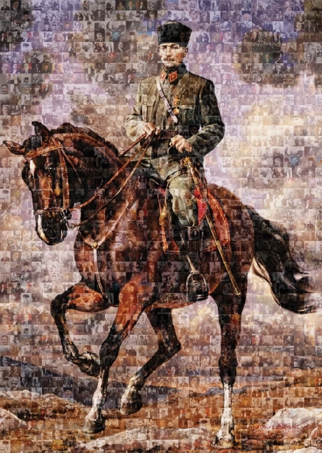 Puzzle Art Puzzle Atatürk a Cavallo 1000 Pezzi