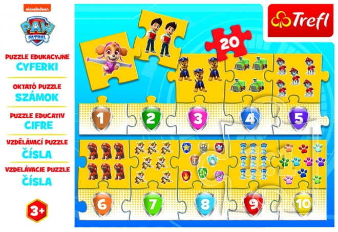 Puzzle Educativo Numeri PAW Patrol