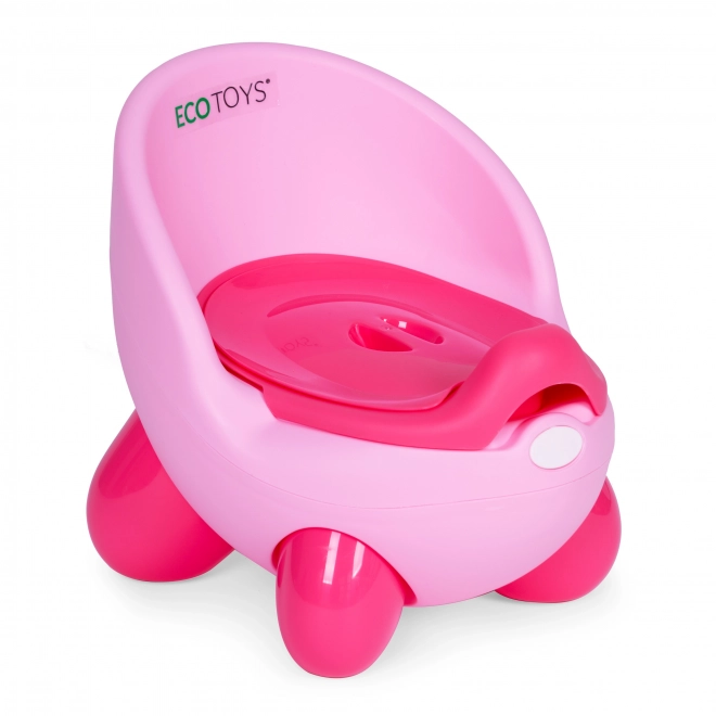 Vasino bambini rosa con gambe antiscivolo ECOTOYS