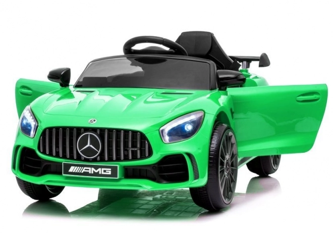 Auto elettrico per bambini Mercedes AMG GT R verde