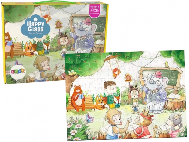 Puzzle scuola degli animali 100 pezzi