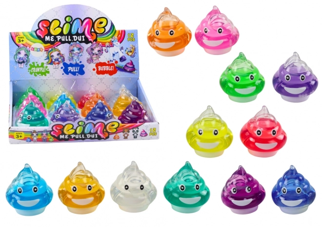 Slime Emoticon in Scatola 150g, 12 Colori