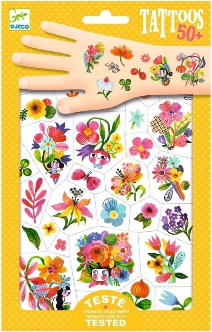 Tatuaggi acquarello fiori di DJECO