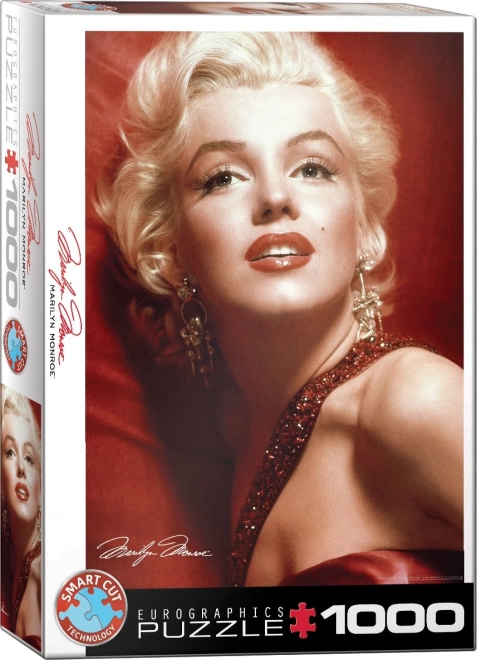 Puzzle Marilyn Monroe Ritratto Rosso 1000 Pezzi