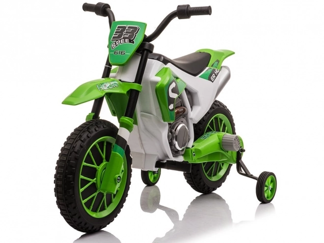 Moto a batteria verde per bambini