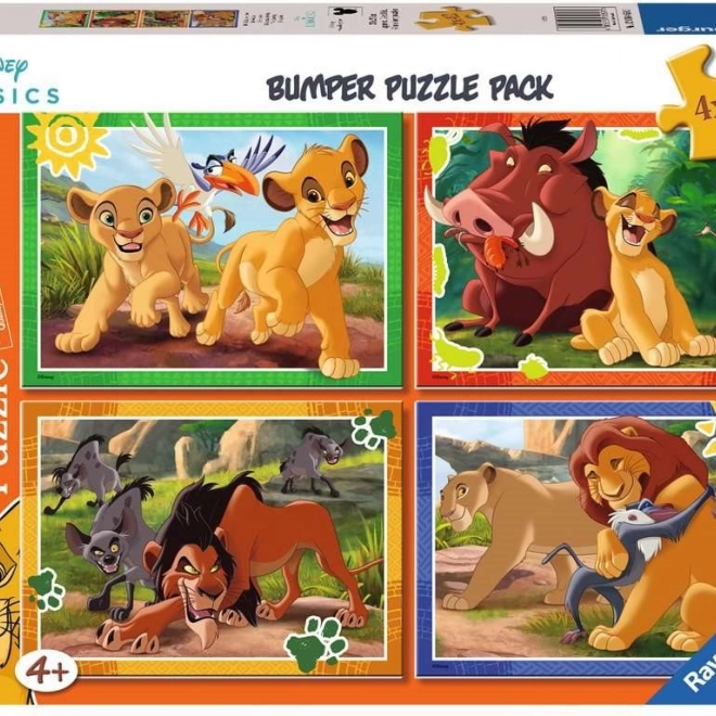 ravensburger puzzle disney: il re leone 4×42 pezzi