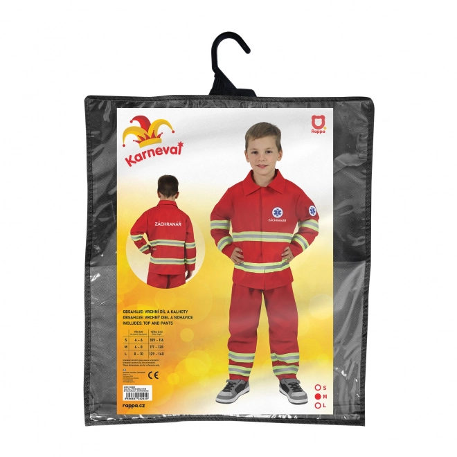 Costume da soccorritore per bambini con stampa ceca