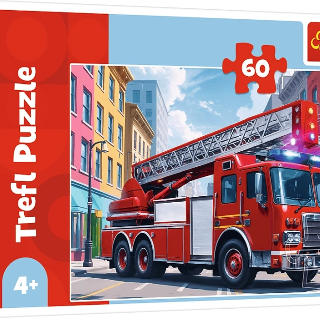 Puzzle Camion dei Pompieri 60 Pezzi