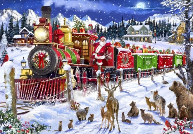 Puzzle Treno di Babbo Natale Bluebird 1000 pezzi