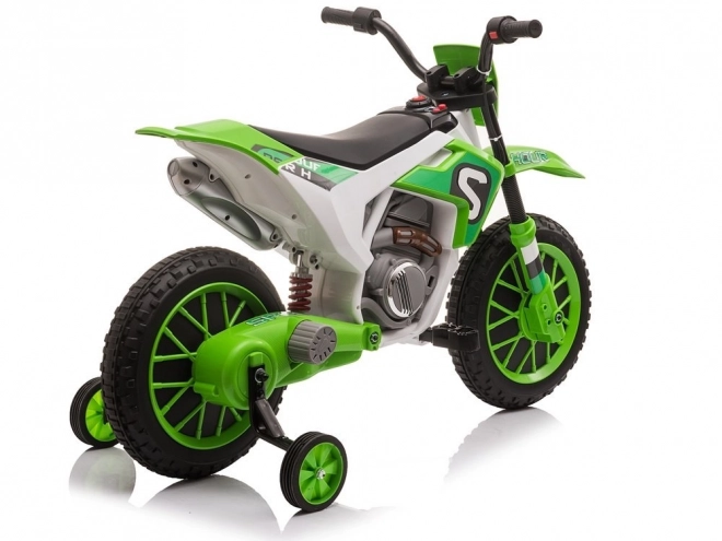 Moto a batteria verde per bambini