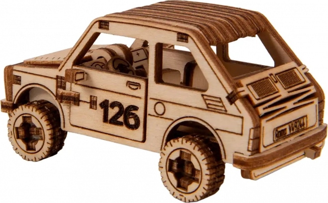 Puzzle 3D in legno - modello auto da rally