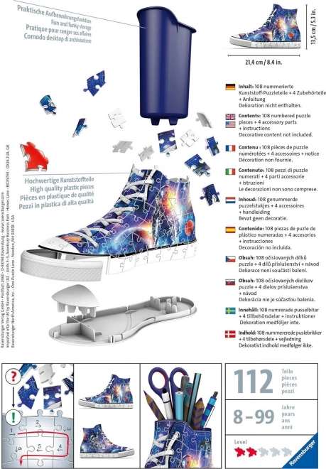 Puzzle 3D Scarpe da Ginnastica Spazio RAVENSBURGER