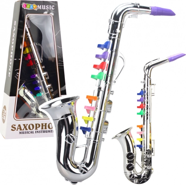 Strumento musicale per bambini – sassofono argentato