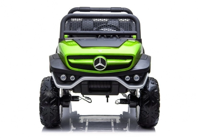 Auto elettrico per bambini Mercedes Unimog verde