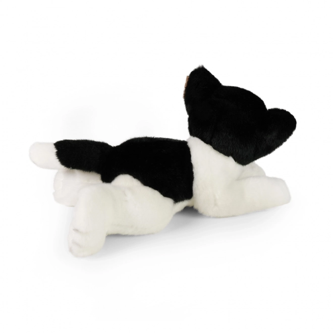 Gatto di peluche bianco-nero 30 cm eco-friendly