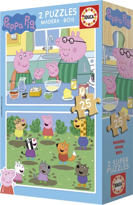 Puzzle di legno Peppa Pig