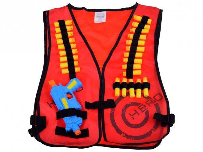 Set da gioco con gilet e munizioni per NERF