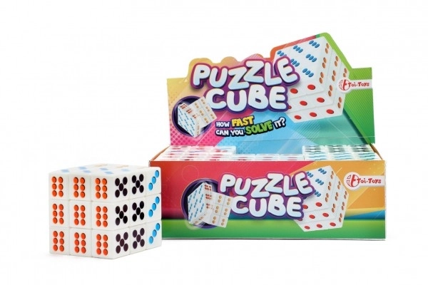 Cubo puzzle 3x3x3 con punti colorati