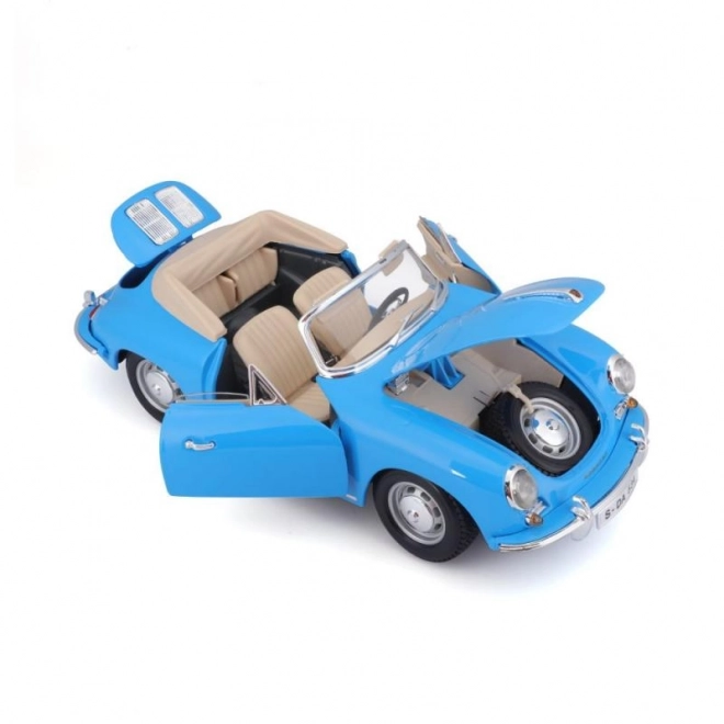 Modellino Porsche 356B Cabriolet 1961 Blu Bburago