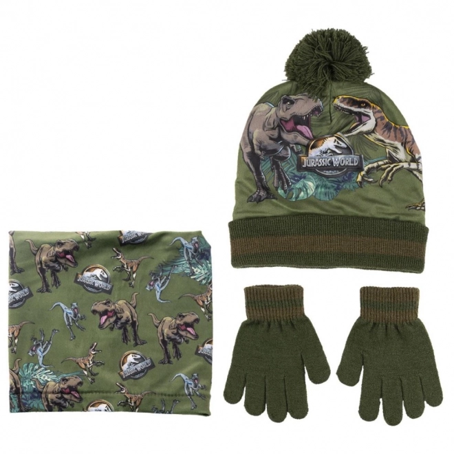 Set Cappello, Guanti e Scaldacollo Jurassic Park