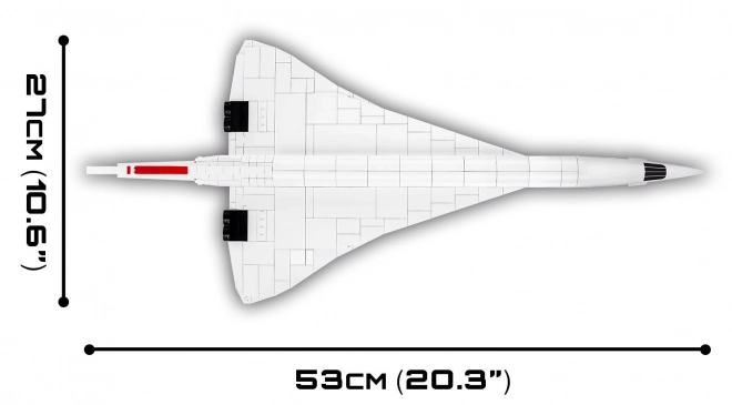 Set costruzioni aereo supersonico Concorde G-B BDG