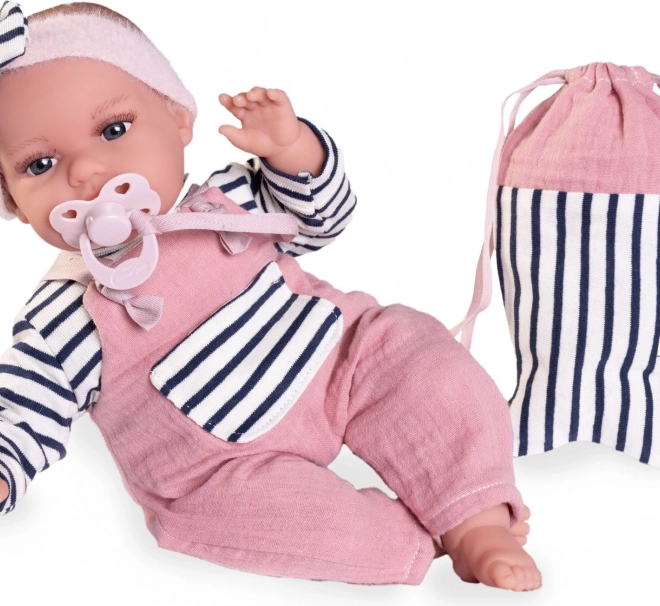 Bambola realistica neonato Antonio Juan Toneta con suoni e corpo morbido in tessuto - 34 cm