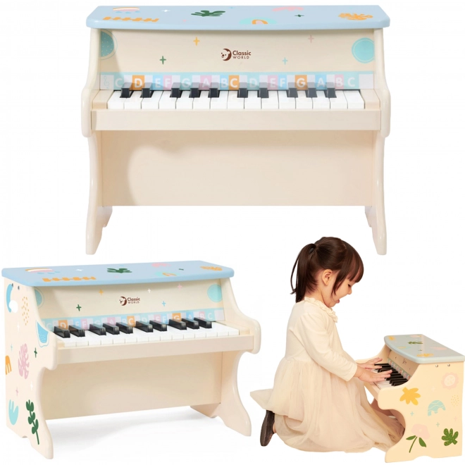 Pianoforte musicale per bambini con libro Classic World