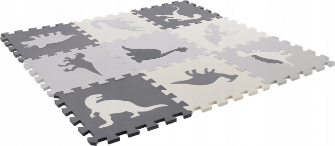 Puzzle in schiuma Dinosauri grigio