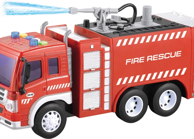 Camion dei Pompieri con Cannone ad Acqua ed Effetti