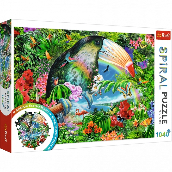 Puzzle a spirale Animali tropicali 1040 pezzi