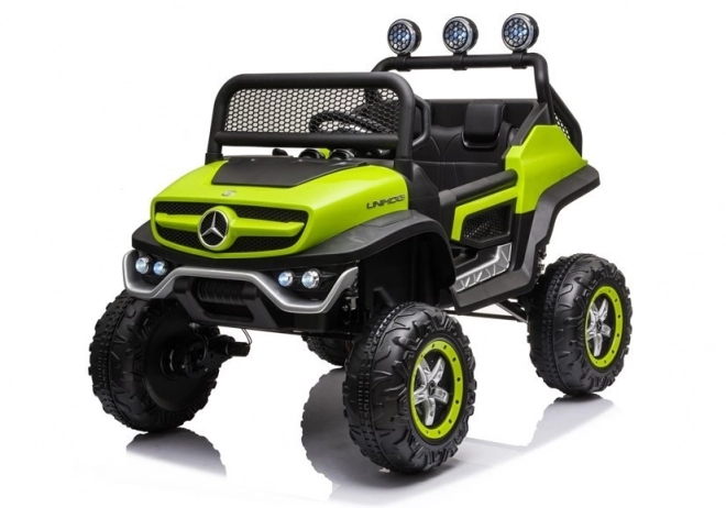 Auto elettrico a batteria Mercedes Unimog S rosso – Verde