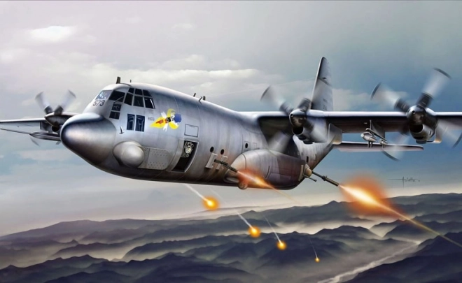 Modello Lockheed Martin AC-130H Spectre in plastica