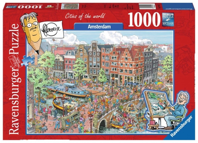 Puzzle Città del Mondo: Amsterdam 1000 pezzi