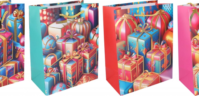 Borsa regalo di Natale S 23 × 18 × 10 cm