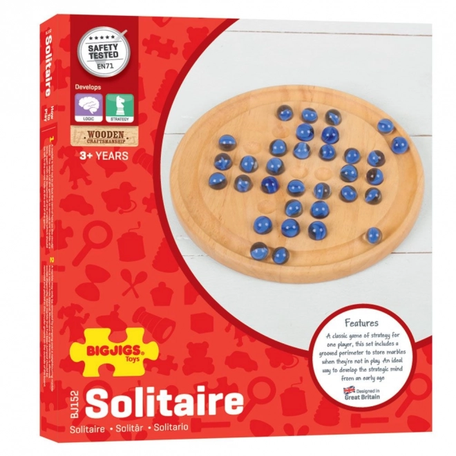 Bigjigs Toys Solitaire in Legno