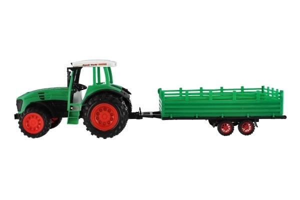 Trattore con rimorchio e rotavator in plastica