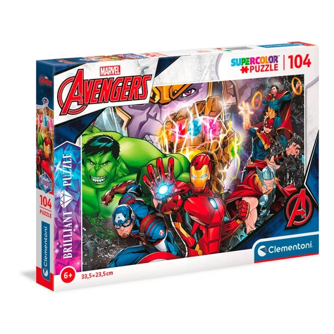 Puzzle brillante Marvel 104 pezzi