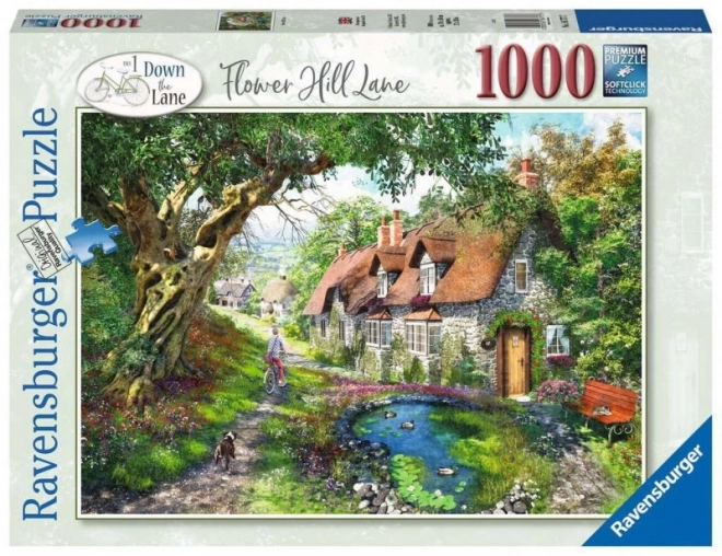 Ravensburger puzzle 1000 pezzi: Strada tra colline fiorite