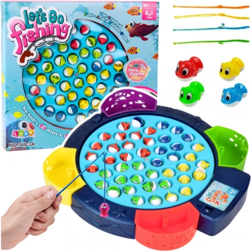 Gioco interattivo a batteria Pesca dei pesciolini - blu