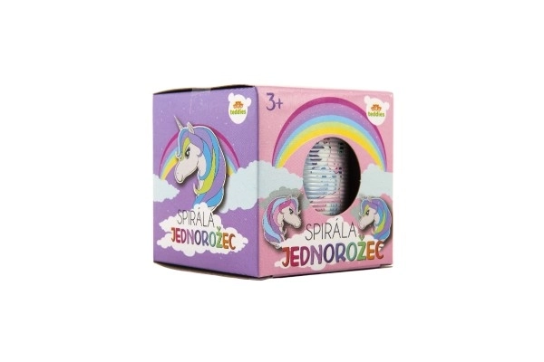 Spirale magica unicorno plastica 6,5 cm